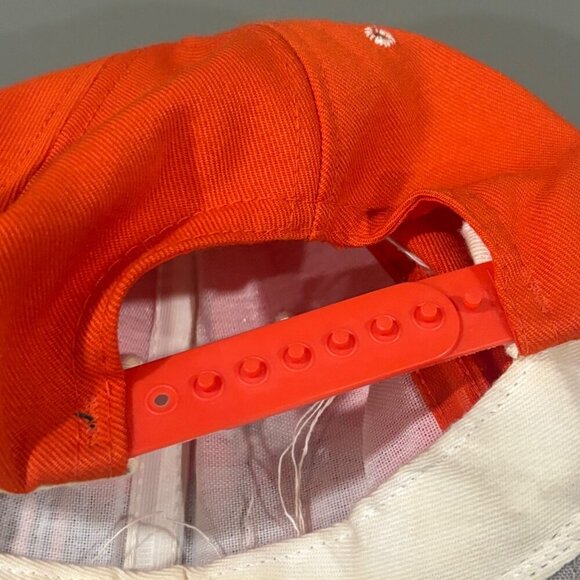 Vintage Miami Hurricanes Snapback Hat Orange & Black Embroidered Logo 90s - Picture 8 of 8